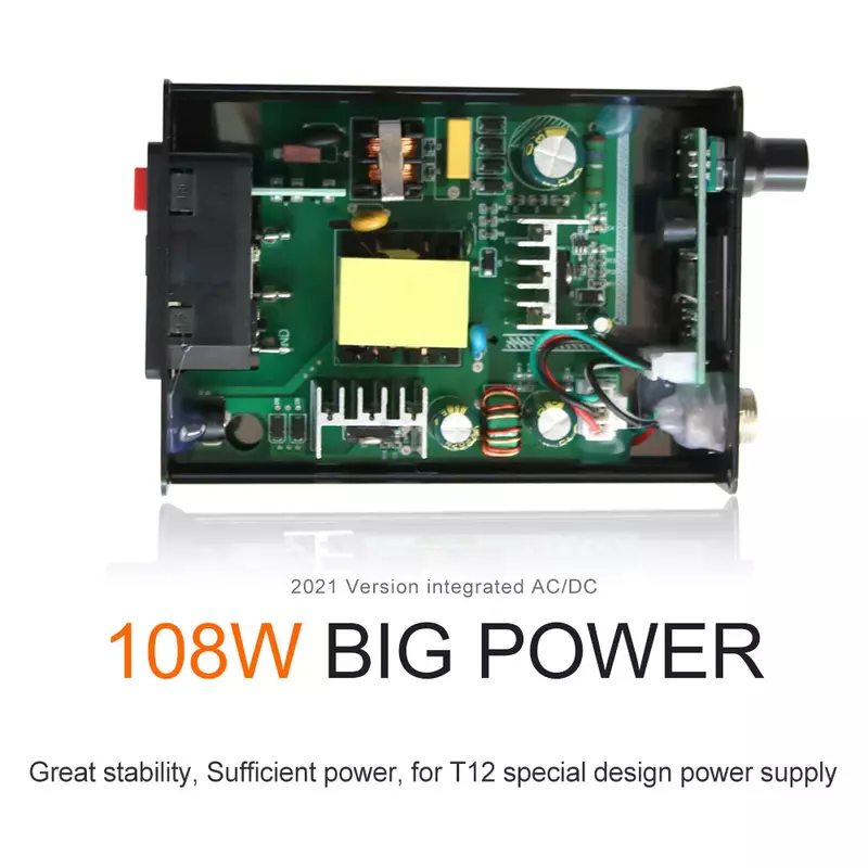 T12-956 OLED-STC 1.3 cal wyświetlacz cyfrowy stacja lutownicza duży ekran z T12-P9 uchwyt z tworzywa sztucznego i K lutownica końcówka