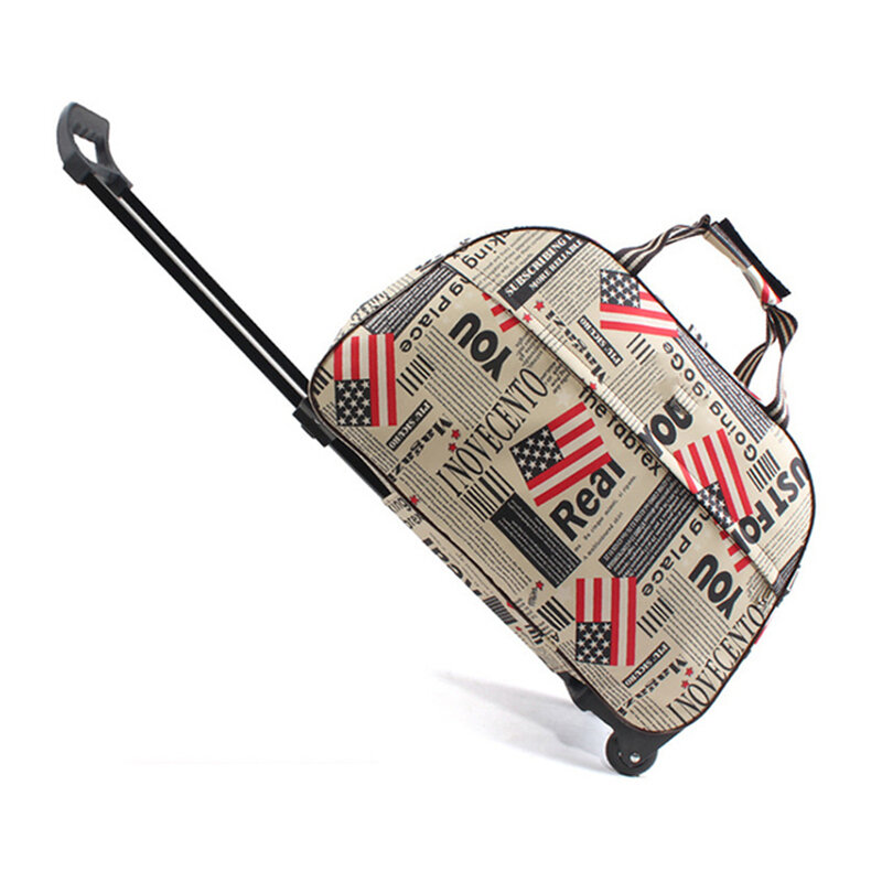 HPF56-High valise de rouleau de la toile des hommes de conception de qualité, valise personnalisée de toile