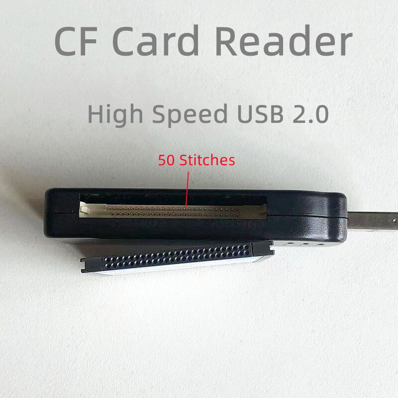 Lector de tarjetas CF de alta velocidad, Universal, compacto, Flash, USB 2,0, para máquina herramienta, PC, ordenador portátil, adaptador de lector