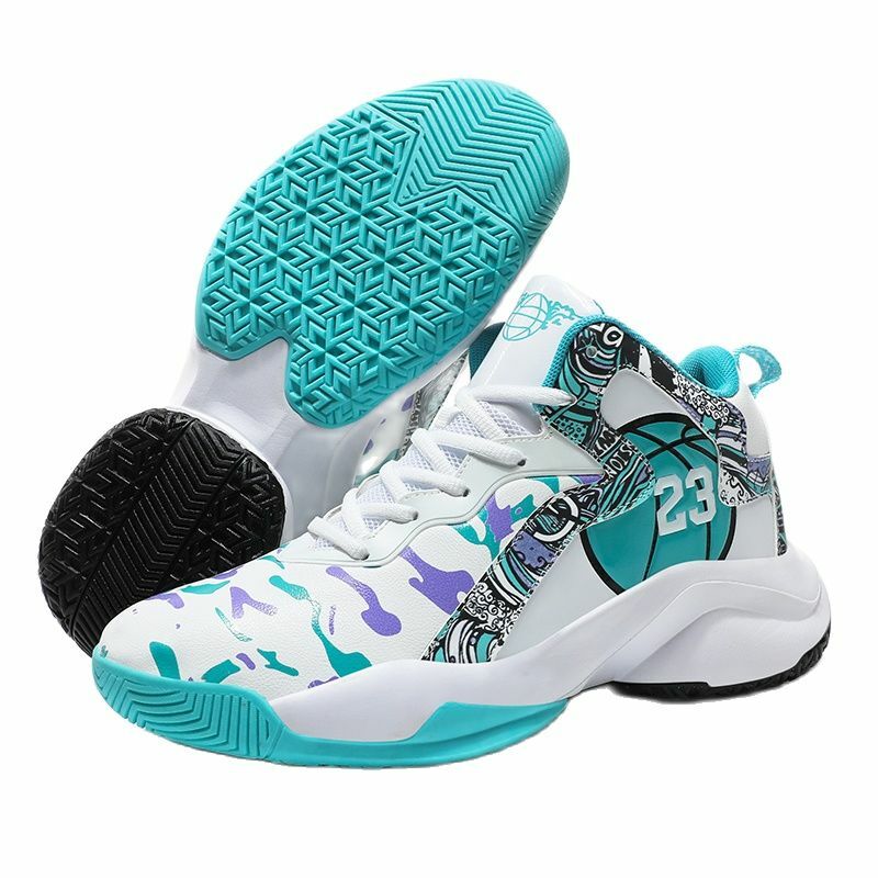 Баскетбольные кроссовки для мужчин и женщин, Нескользящие дышащие спортивные туфли, удобная спортивная обувь для тренировок в тренажерном ...
