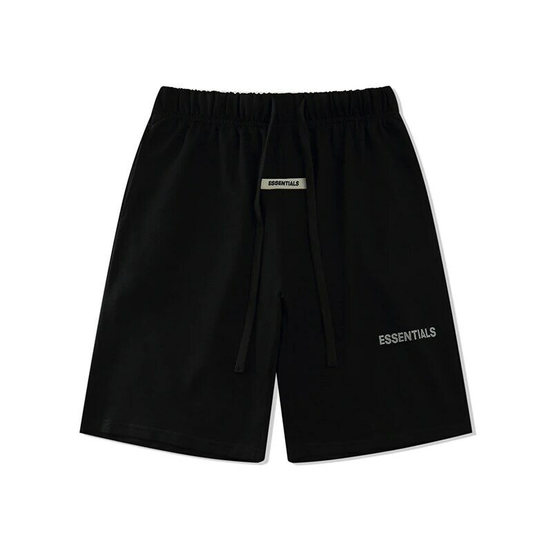 Essentials masculino cinco calças soltas cordão shorts alta rua treetwear hip hop secagem rápida respirável algodão esportes shorts