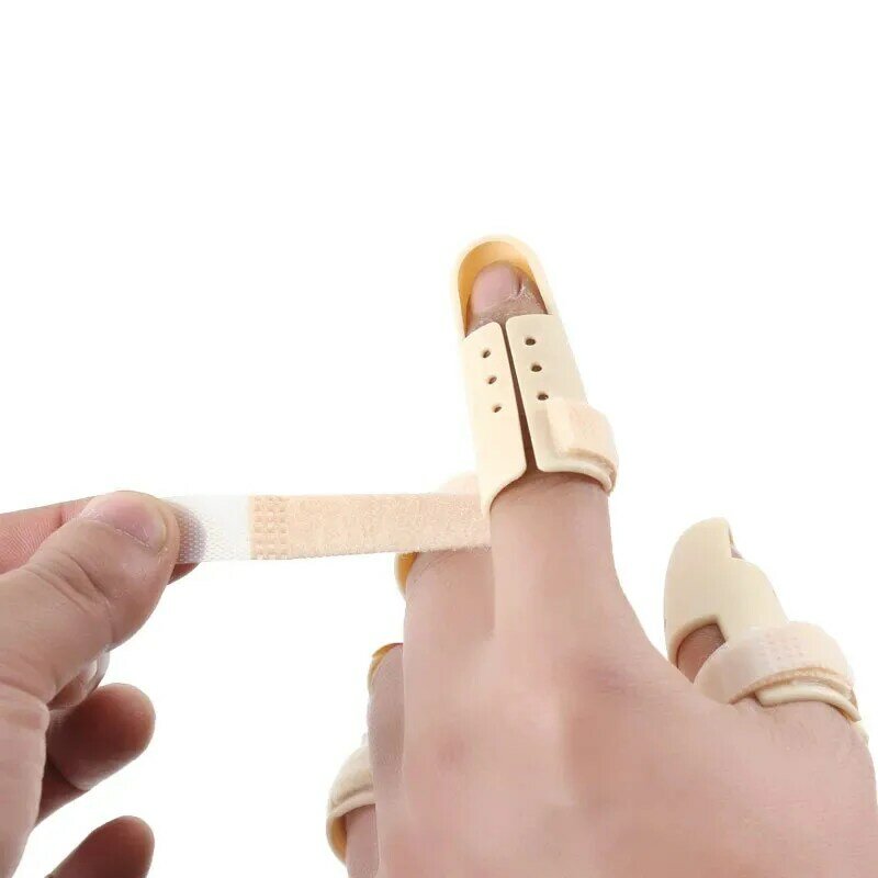 Dedo tala cinta ajustável suporte de dedo protetor para dedos artrite conjunta dedo lesão cinta alívio da dor