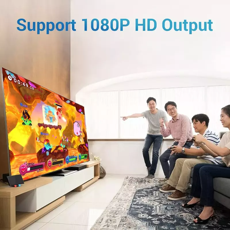 1080P 4K HD Adapter Dongle Cho Nintendo Switch Dock Station HUB Loại C Sang HDMI-TV Tương Thích bộ Chuyển Đổi Video Cho Công Tắc Tay Cầm