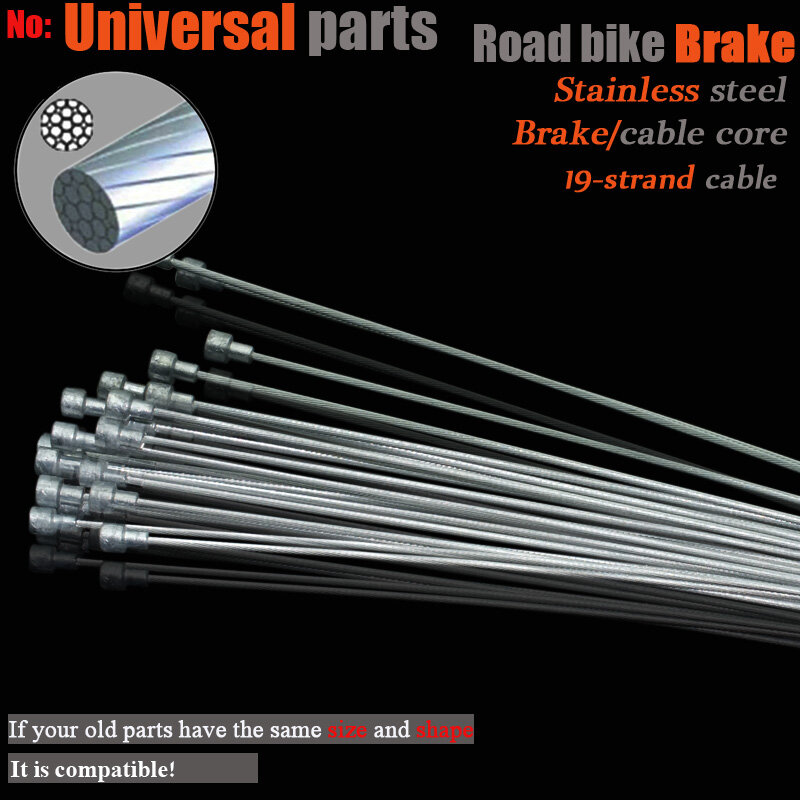 Cable interno de acero inoxidable para bicicleta de montaña y carretera, 1/5/10 piezas, freno y cambio, 900/1100/1800/2050/2500mm