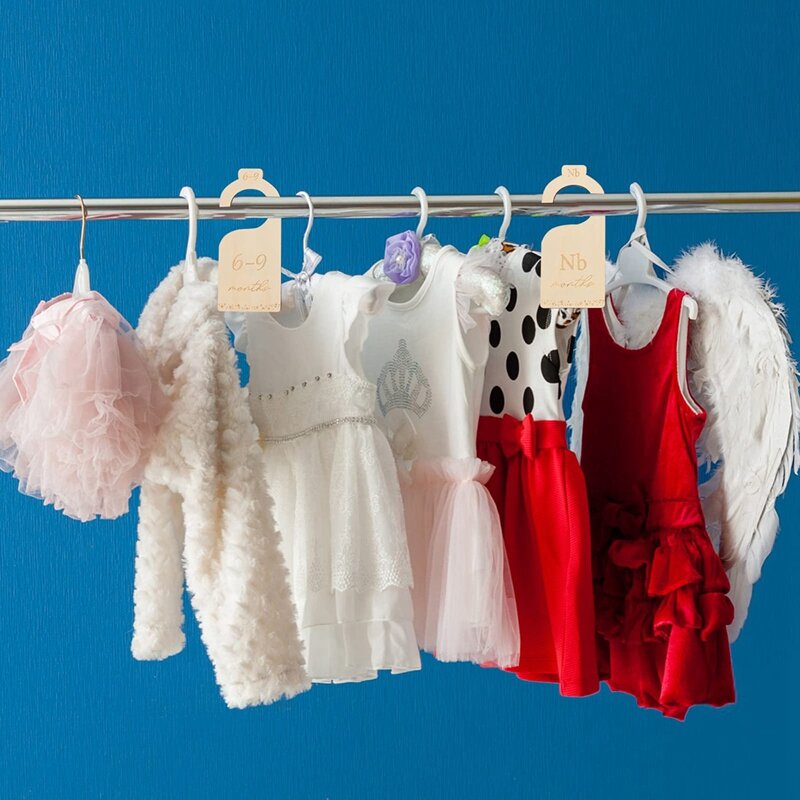 ทารกแรกเกิดทารกตู้เสื้อผ้าไม้ Nursery จัดเก็บเสื้อผ้าตู้เสื้อผ้าเด็กแบ่งใหม่ Mom ของขวัญ