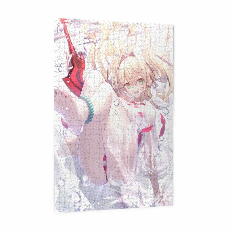 Anime Puzzle Fate Grand Order Poster 1000 Piece Puzzle for Adults Doujin Nero Swimsuit Puzzle Comic Merch Hentai Sexy Room Decor
