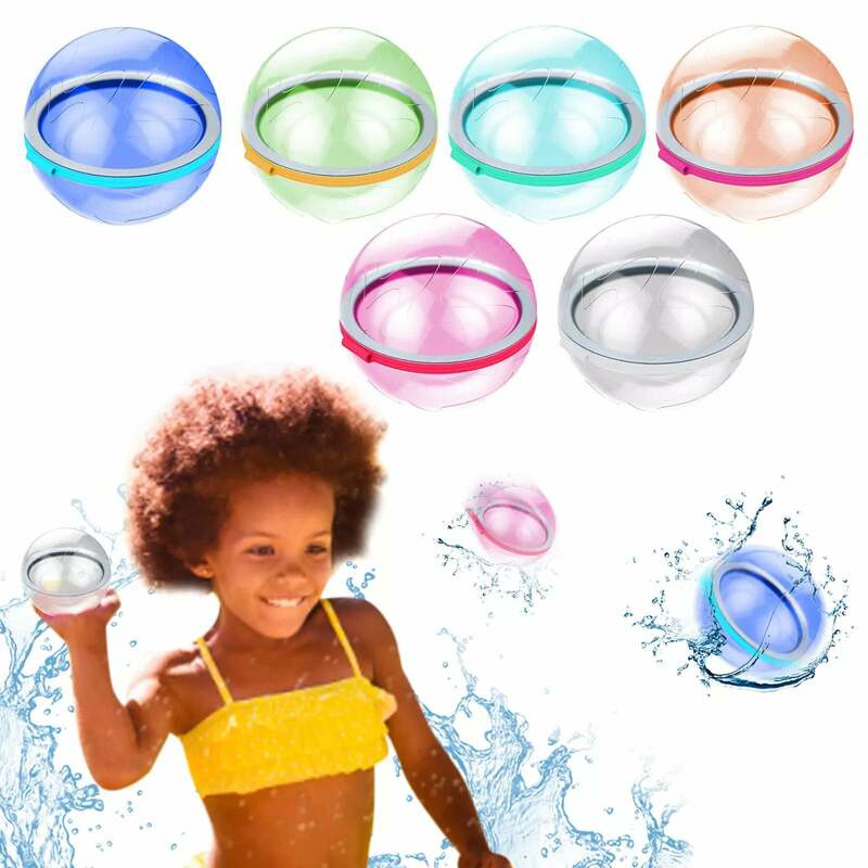 Herbruikbare Bom Water Ballonnen Snelle Vulling Zelfsluitende Water Bal 10/20Pcs Zomer Outdoor Zwembad Speelgoed Voor Kids & Volwassenen Water Game