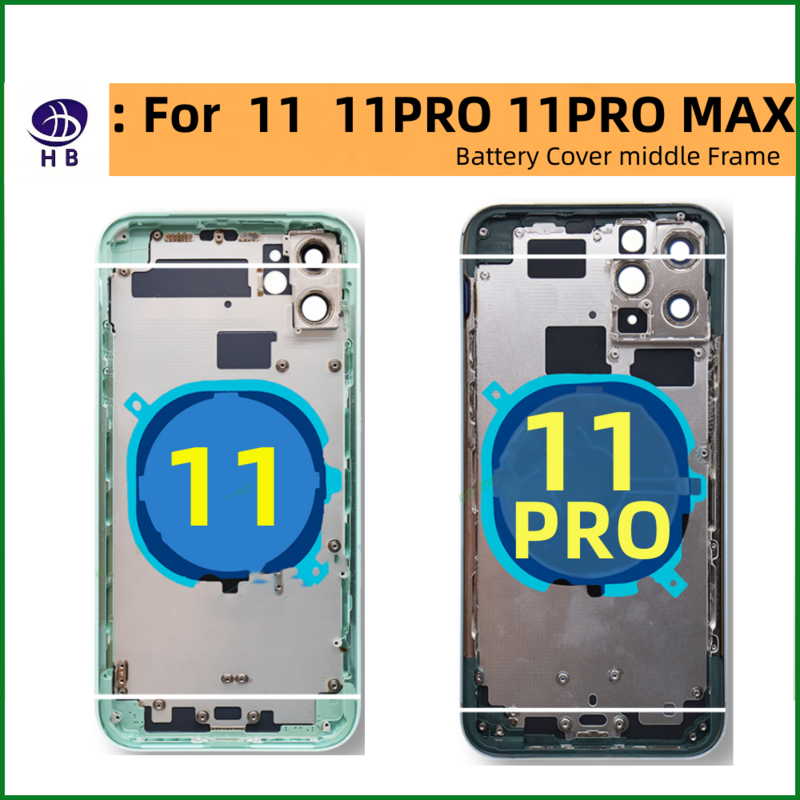 10pcs for iPhone X XS XSMAX XR 11 Pro Max 12 PRO MAX 13 PRO MAX battery back door cover mid frame case and sim back glass case
