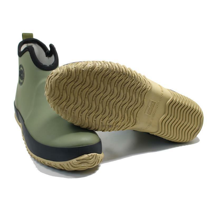 ตกปลายาง Galoshes สำหรับชายกันน้ำ Booties สามีกลางแจ้งสบายแพลตฟอร์มข้อเท้า Rain Boots Slip-On Plus ขนาด