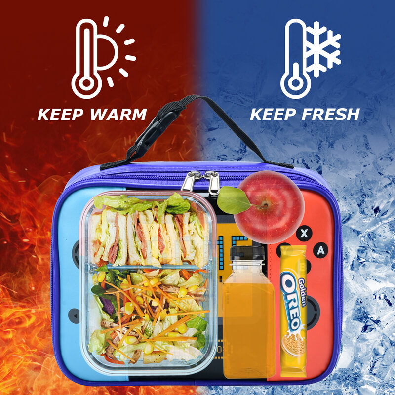 iFARADAY Cartoon Lunch Bag Portable Insulated Lunch Box Girl Boys Back to School Reusable Lunch Handbags