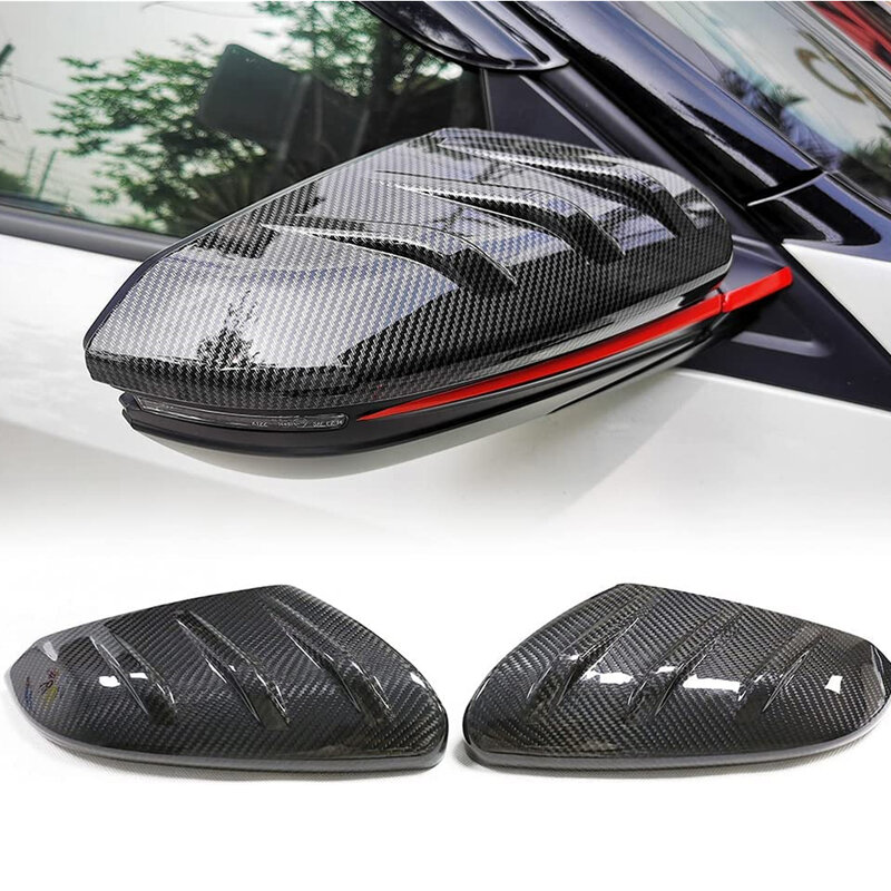 Carbon Fiber Mirror Cap Covers 2016-2021 for Honda Civic 10th Generation Sedan Coupe Hatchback - Add-on Type