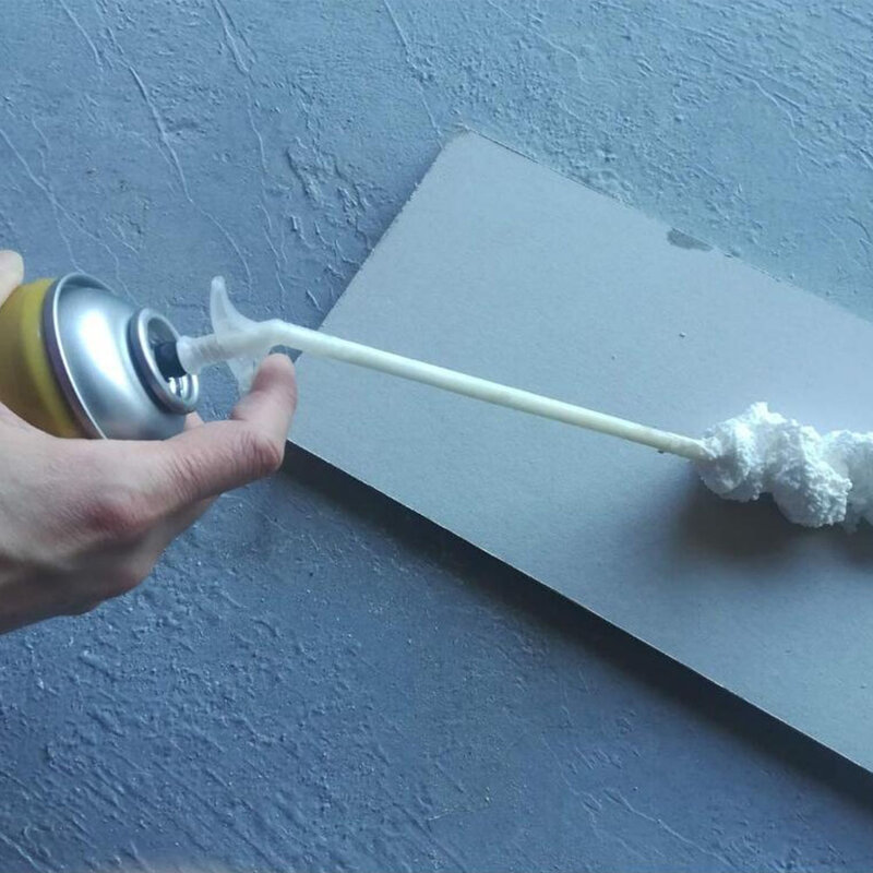 10 unidades/pacote duto transparente diy casa peças de reposição enchimento fácil instalar conectores carpintaria spray espuma tubos bico