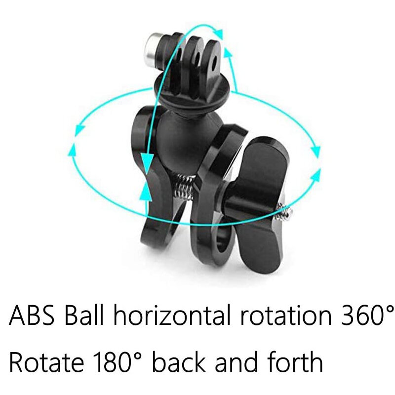 Soporte de bola para Cámara de Acción GoPro Hero 10 9 8 7 6 5 Xiaomi Yi AKASO SJCAM, adaptador de montaje con tornillo de pulgar