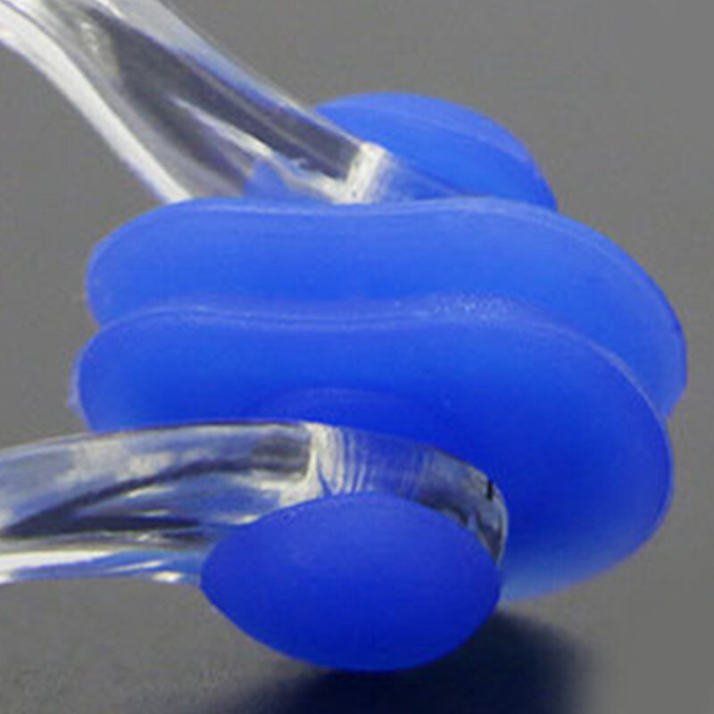 Silicone macio tampões de orelha nariz clipe conjunto caso criança piscina água mar tampões com corda adulto crianças silicone nariz plug
