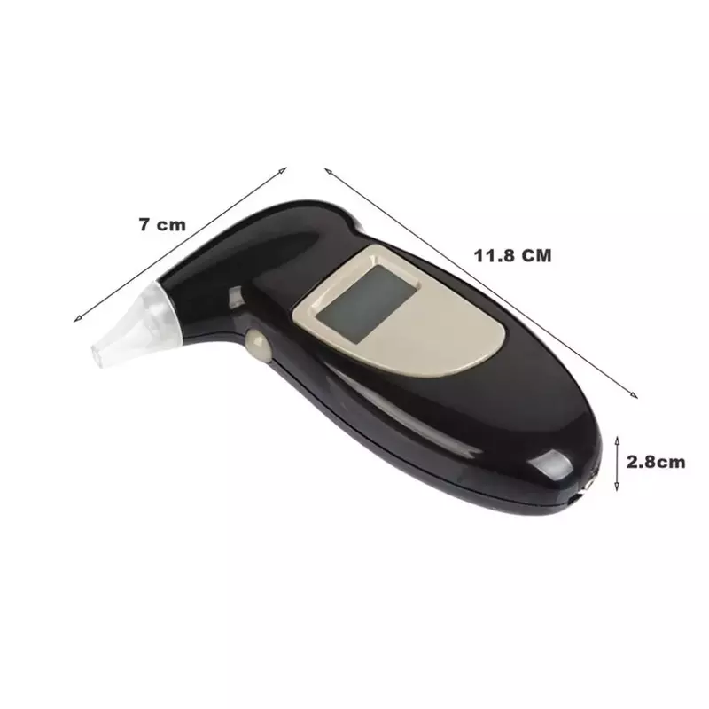 Digital Breath Alcohol Tester con avviso acustico guida sicura con portachiavi etilometro rilevatore di alcol a risposta rapida