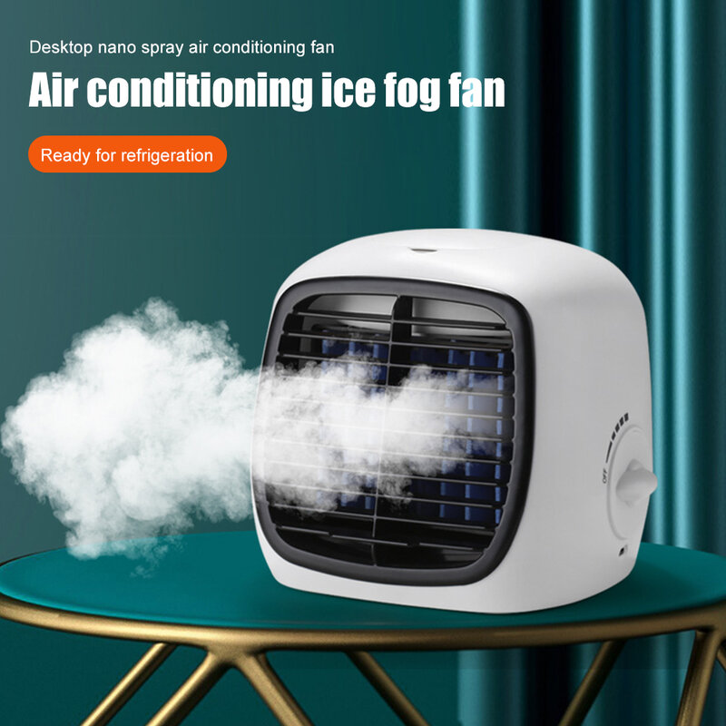 Refrigerador de ar portátil mini ventilador usb condicionador de ar umidificador para sala de escritório em casa desktop ar condicionado purificador