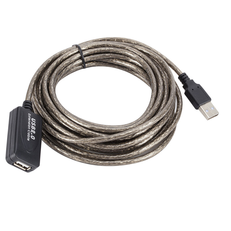 Cable extensor de tarjeta de red inalámbrica USB2.0, Cable de extensión macho a hembra, repetidor activo, Cable extensor de tarjeta de red