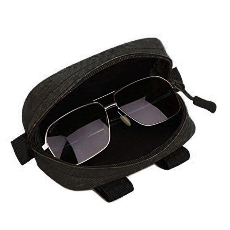 나일론 안경 하드 케이스 충격 방지 Molle 시스템 선글라스 파우치, 휴대용 방수 선글라스 가방, 안경 액세서리