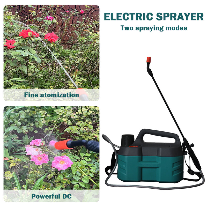 Садовый автоматический распылитель для пестицидов, Электрический опрыскиватель объемом 5 л, аккумуляторная лампа для полива