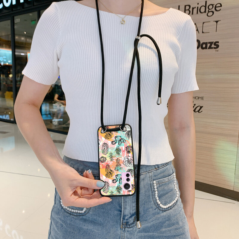Ожерелье ремешок чехол для Xiaomi Qin F22 Pro F21 Qin 2 Pro силиконовые чехлы для смартфонов бамперы