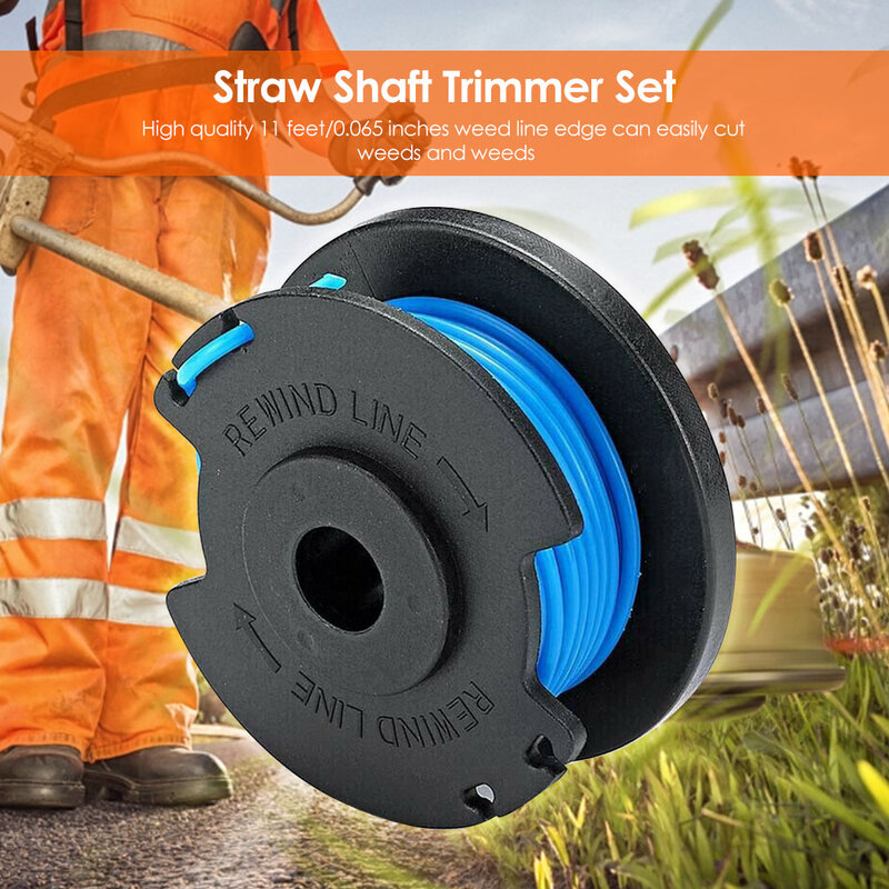 3/8/10pcs String Trimmer Spool Replacement For Ryobi One Plus AC14RL3A 18V 24V 40V 11Ft Auto Feed Cordless Weed Eater Spool Line