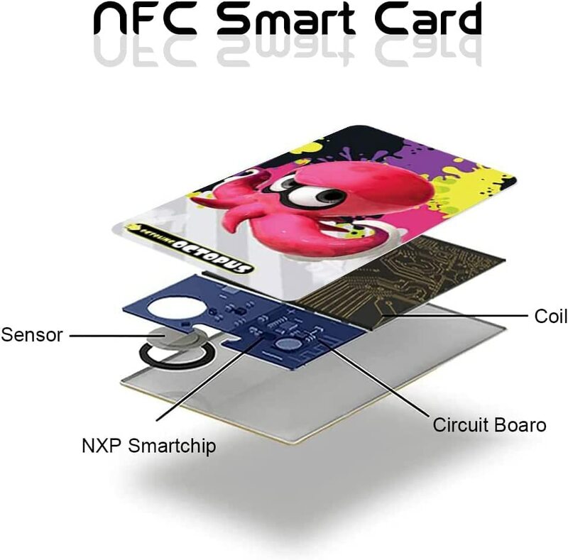 Mini Amiibo Splatoon 3 2 1, 17 piezas, etiquetas de patrón, NFC, caja de regalo para NS 3DS Switch
