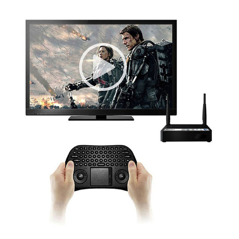 Measy GP800 2.4GHz tastiera da gioco Wireless Smart Air Mouse Tochpad telecomando per Android TV Box / Laptop / Tablet PC