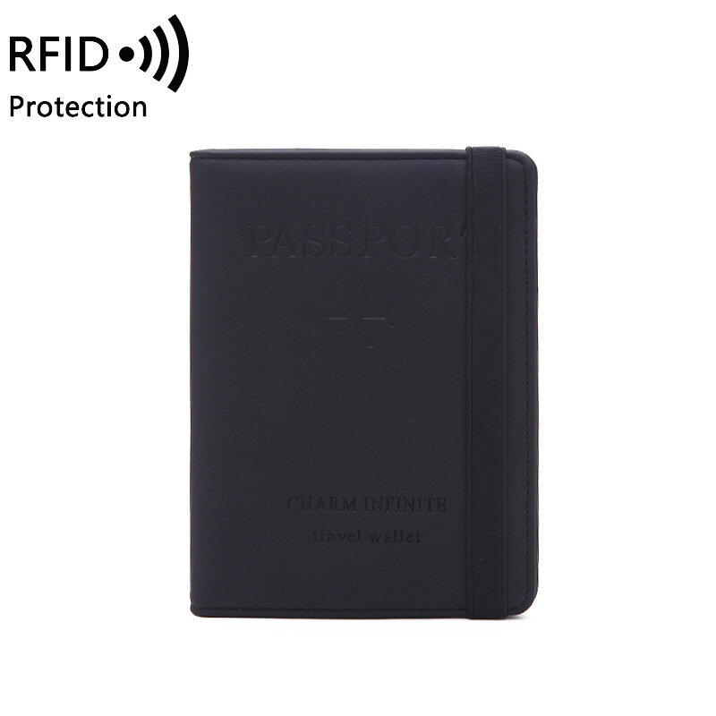 Porta passaporto portafoglio da viaggio in pelle di lusso portacarte multifunzione custodia protettiva per carta di credito RFID Dropshipping