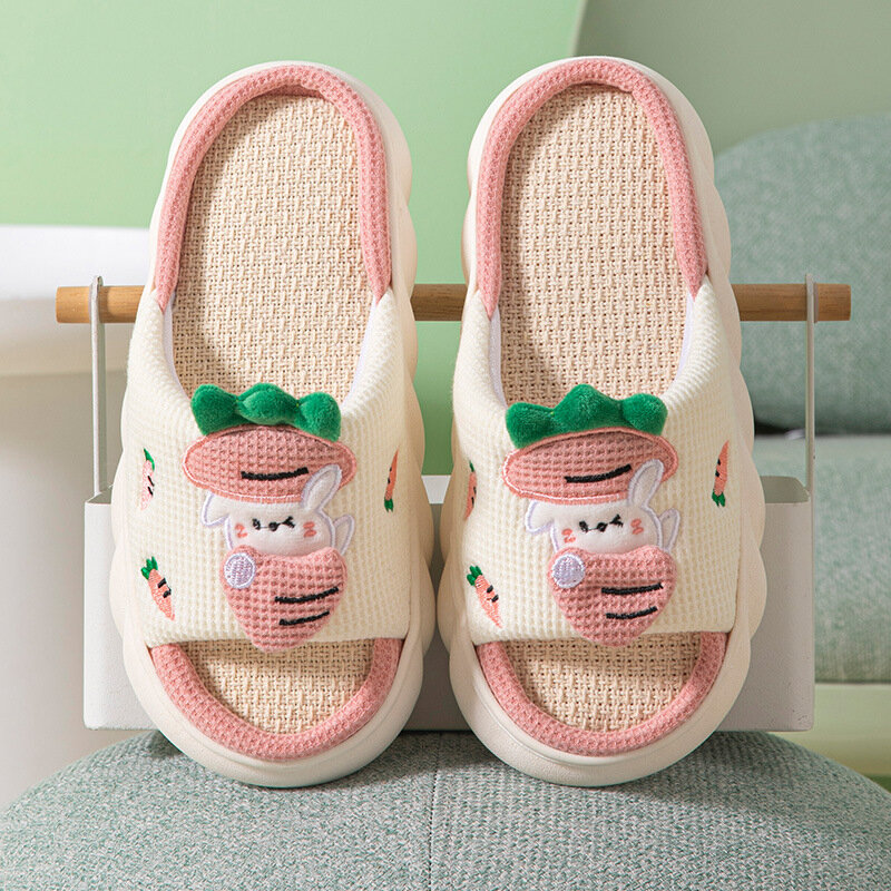 Tutte le pantofole firmate Senson Cute Cartoon adorabili animali camera da letto scarpe da casa in cotone per interni suola spessa coppie donne