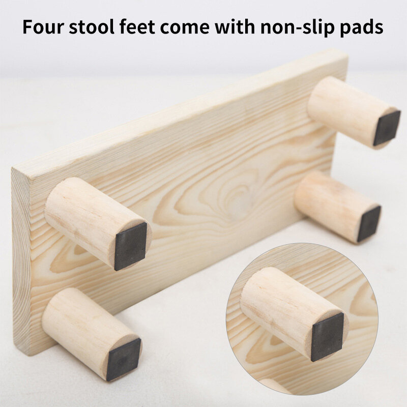 Living Room Bed Side Wood Step Stool Office Vintage Rectangle Home Indoor Outdoor Stepladder Mini Seniors Toddlers With 4 Legs