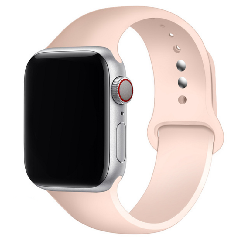 Correa de silicona para Apple Watch, banda de reloj de 44mm, 40mm, 42mm, 38mm, 44mm, 45mm, 3, 4, 5, 6 se, iWatch series 7, 45mm, 41mm