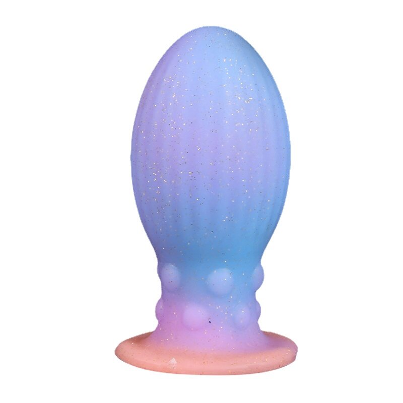 Tapón Anal luminoso para patio trasero, consolador de imitación de silicona, dispositivo de masturbación, Juguetes sexuales para adultos
