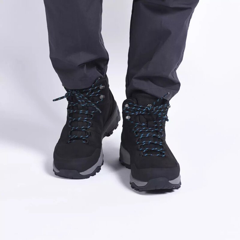 Extrek-zapatos de senderismo antideslizantes e impermeables para hombre, calzado de cuero de vaca, plantilla antibacteriana de secado rápido, botas deportivas para escalada