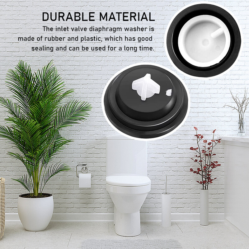 3pcs Toilet Tank Bidet Seal Inlet Durable Tool Diaphragm Washer Float Valve Low Supply Replacement Spare Compatible For Siamp