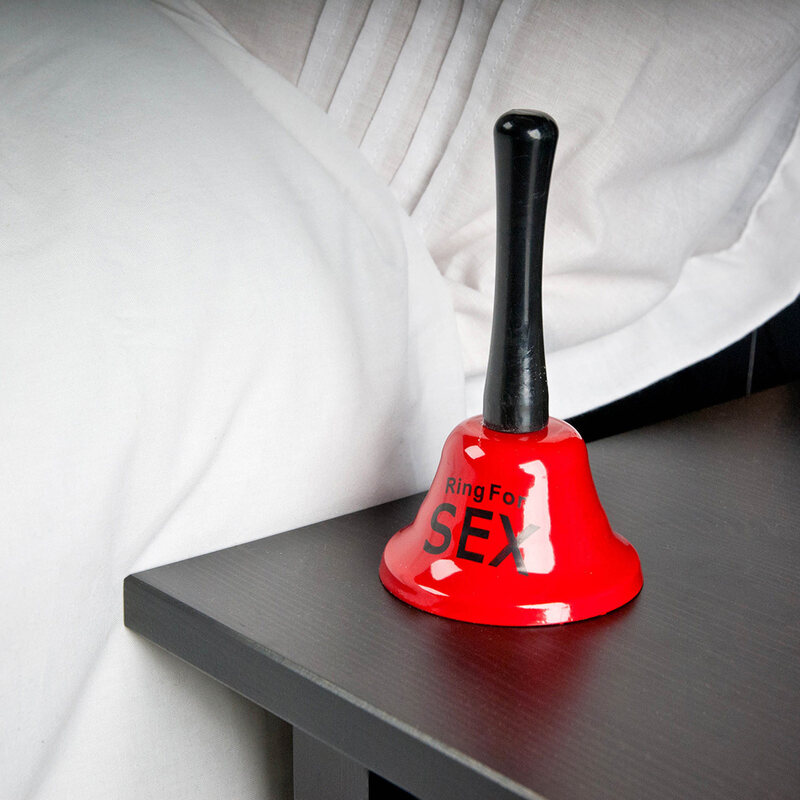 Anello portatile campana in metallo rosso decorazione manuale creativa campana forniture per feste di addio al celibato decorazione forniture divertenti