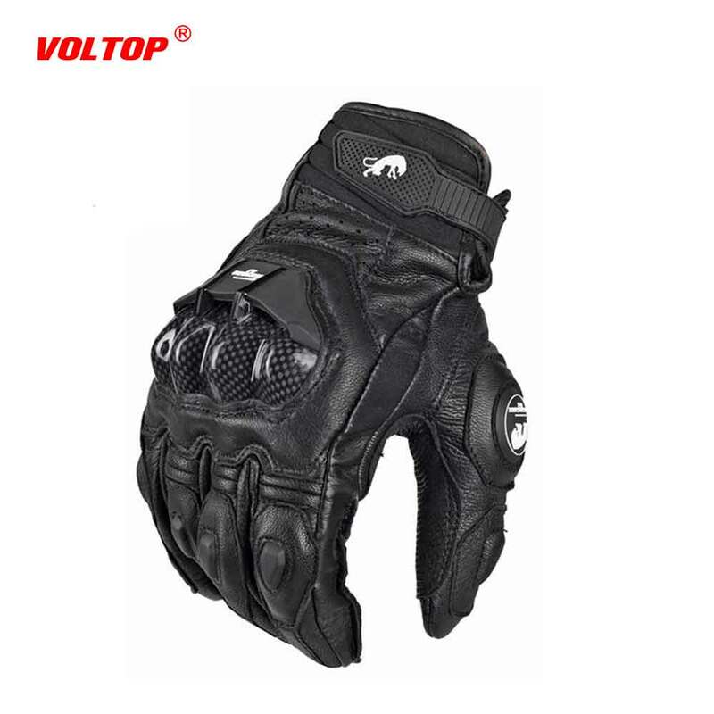 Зимние мотоциклетные перчатки из натуральной кожи, защитные перчатки для мужчин и женщин
