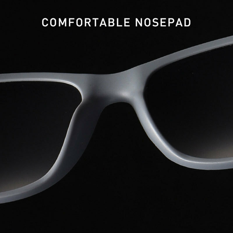 Gafas de sol deportivas de moda para hombre, lentes de sol polarizadas de uñas Beige para conducir al aire libre