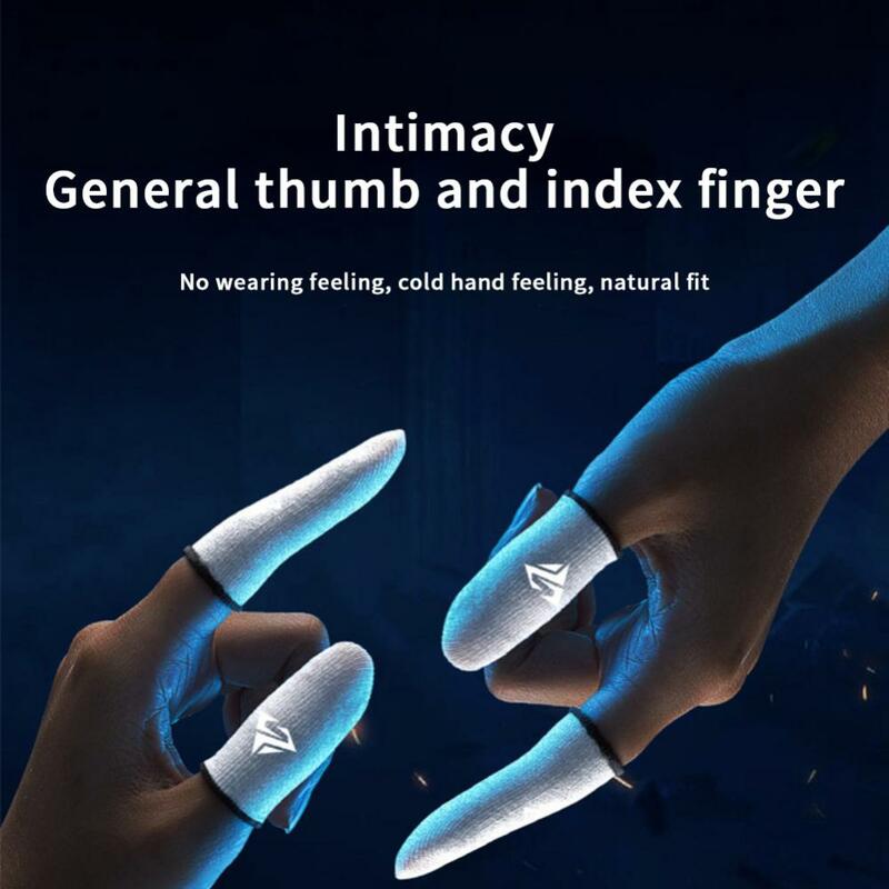 Telefone móvel jogos à prova de suor dedo capa fingertip luvas jogo antiderrapante tela de toque polegar mangas ponta do dedo