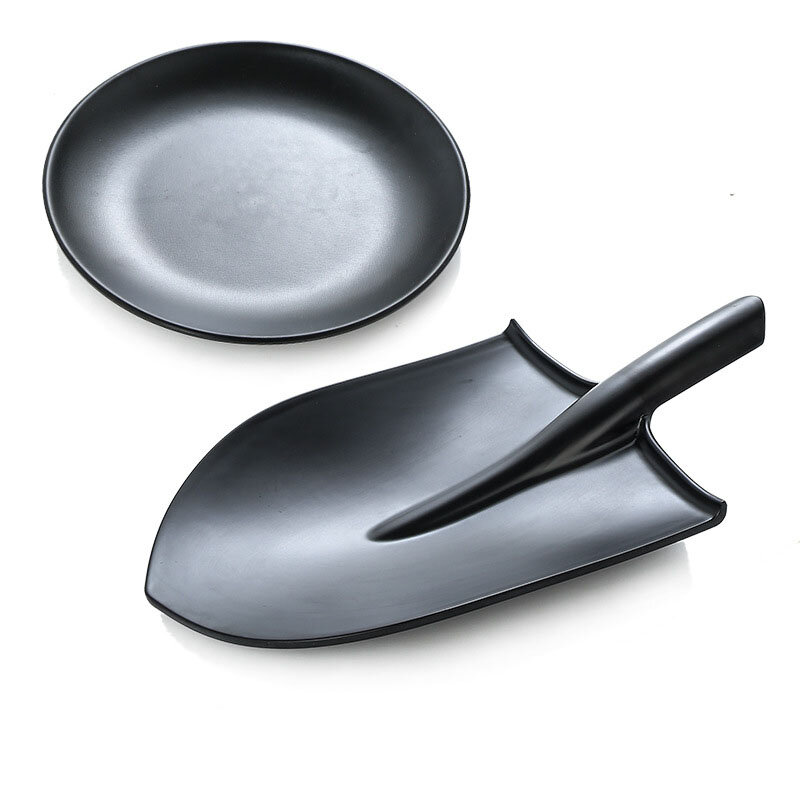 أدوات المائدة لوحة تصميم النمط الأوروبي متجمد تقليد الخزف معاول المائدة لوحة طبق طبق جهاز تقطيع بوعاء أواني الطعام
