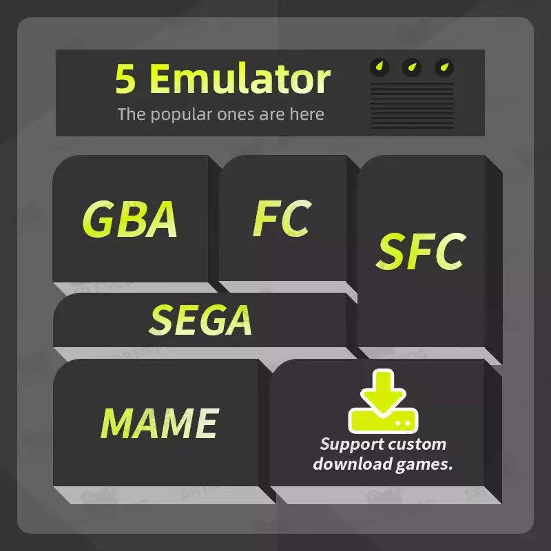 Беспроводная портативная игровая консоль DATA FROG, USB, 10000 встроенных игр, 4k HDMI, ретро игровая консоль для SEGA/FC/GBA