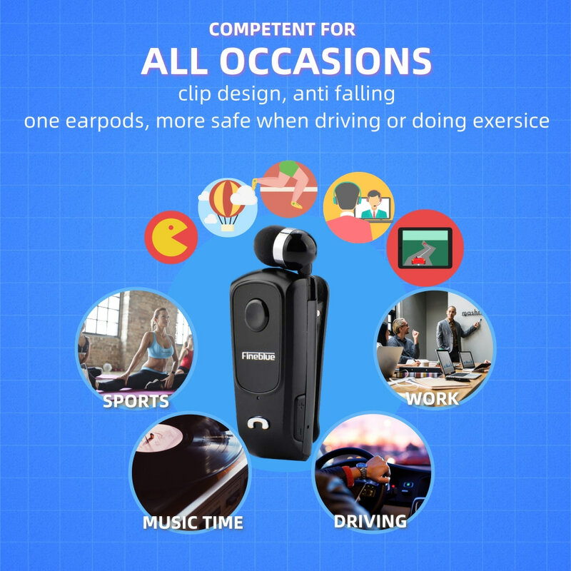 Наушники-вкладыши FineBlue F920 Pro беспроводные, Bluetooth, 5,0 звонков, для бизнеса