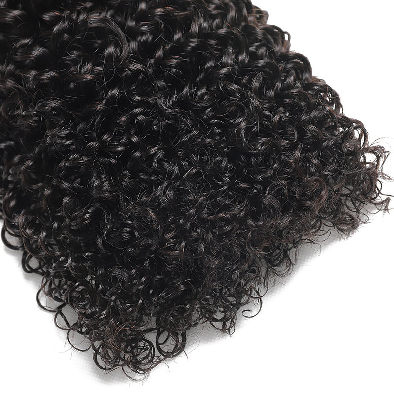 Peruvian Hair Kinky Straight Bundles Brazilian Remy Hair Extensions Human Hair 100% Human Hair Bundles for Black Women 1/3/4PCS