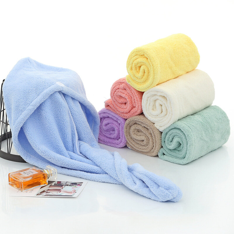 Weiche Wiederverwendbare Baumwolle Haar Handtuch Bad Handtücher Kostenloser Versand Handtücher Für Bad Mikrofaser Haar Handtuch Wrap für Frauen,