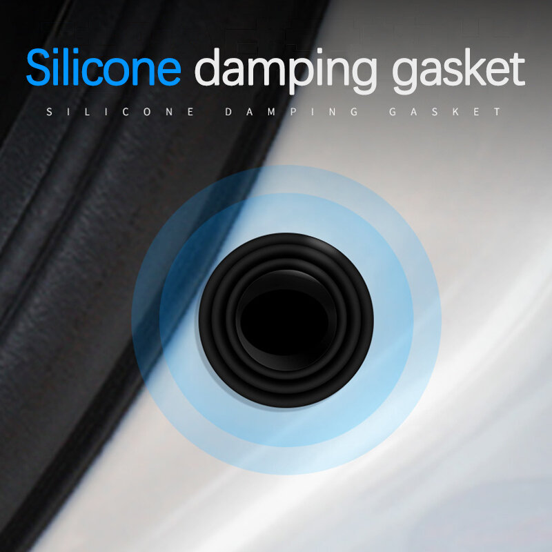 Anti-colisão silicone almofada porta do carro fechamento anti-choque proteção à prova de som silencioso buffer adesivos junta acessórios de automóvel