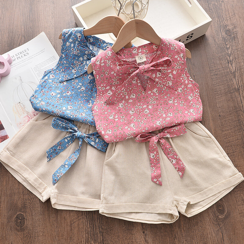 男性と女の子のための夏服セット,半袖シャツとショートパンツ,新しいコレクション2022