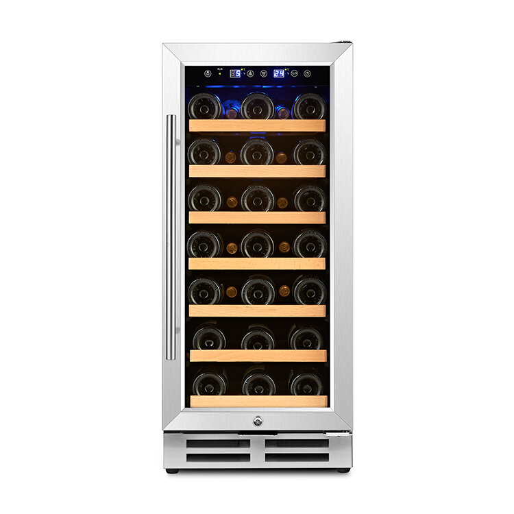 Built in smart control wine chiller piccolo frigorifero per vino per casa/Hotel