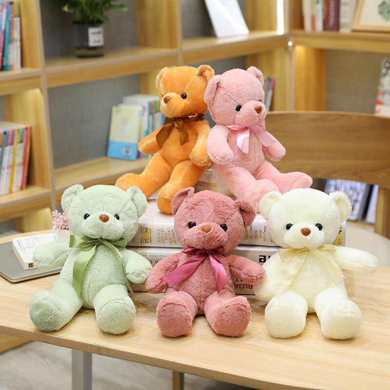 10 farbe Große Nette Teddybär Wohnzimmer Sofa Farbe Puppe Bär Kissen Puppe Plüsch Spielzeug Mädchen Geburtstag Urlaub Geschenk