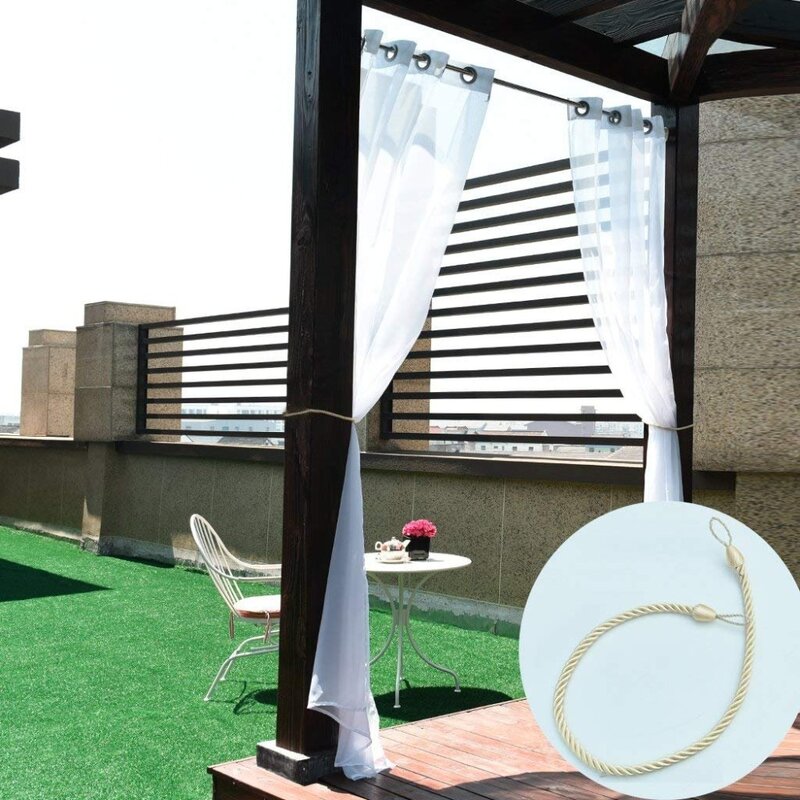 Wasserdicht Pergola Im Freien Blackout Vorhang Panel Vorhänge Outdoor Top Ring Tülle Rost Beweis Wasser Abweisend für Garten Terrasse