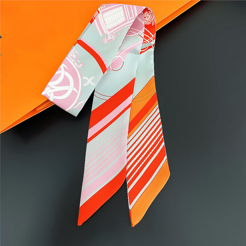 Большой фирменный архитектурный строительный ремень с принтом маленький шарф женский шелковый шарф повязка на голову длинные шарфы сумка аксессуары лента