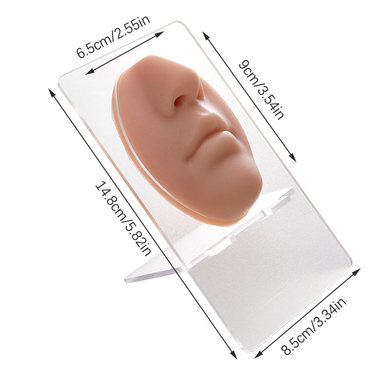 男性と女性のための3Dシリコーン顔の形をしたモデル,ピアスの表示,鼻,耳,関節のサポート付き